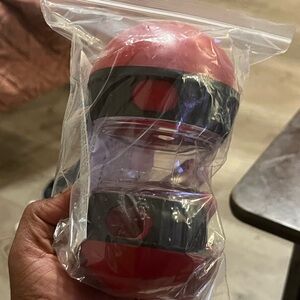 Red and Black Dog Treat Dispenser